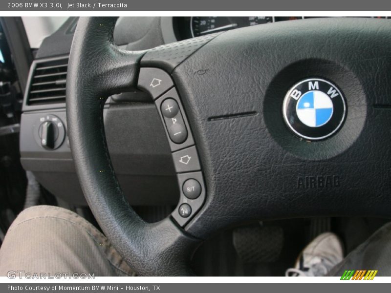 Jet Black / Terracotta 2006 BMW X3 3.0i