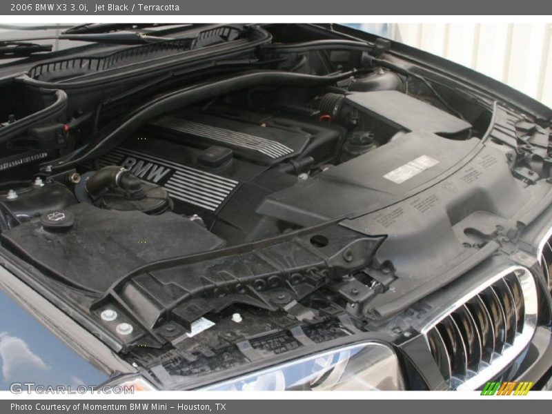 Jet Black / Terracotta 2006 BMW X3 3.0i