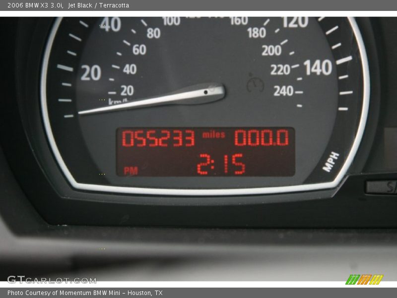 Jet Black / Terracotta 2006 BMW X3 3.0i