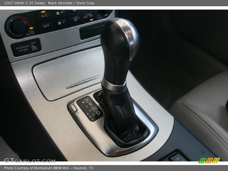 Black Obsidian / Stone Gray 2007 Infiniti G 35 Sedan