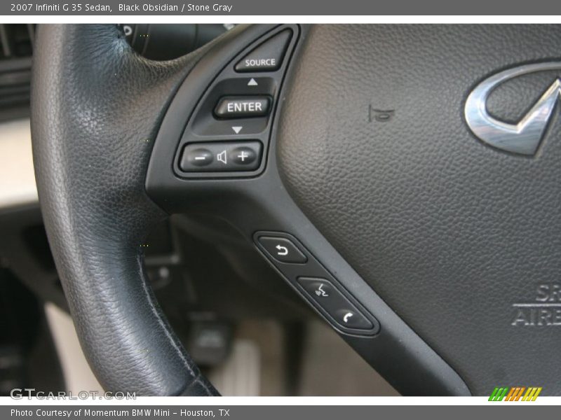 Black Obsidian / Stone Gray 2007 Infiniti G 35 Sedan