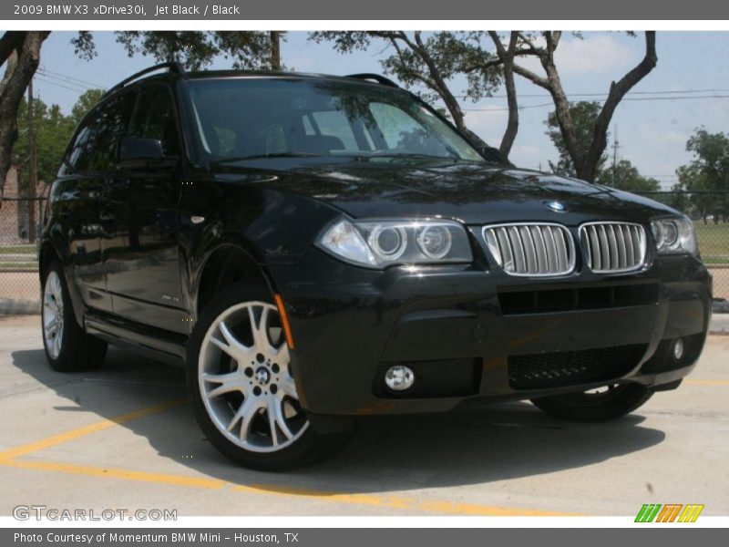 Jet Black / Black 2009 BMW X3 xDrive30i
