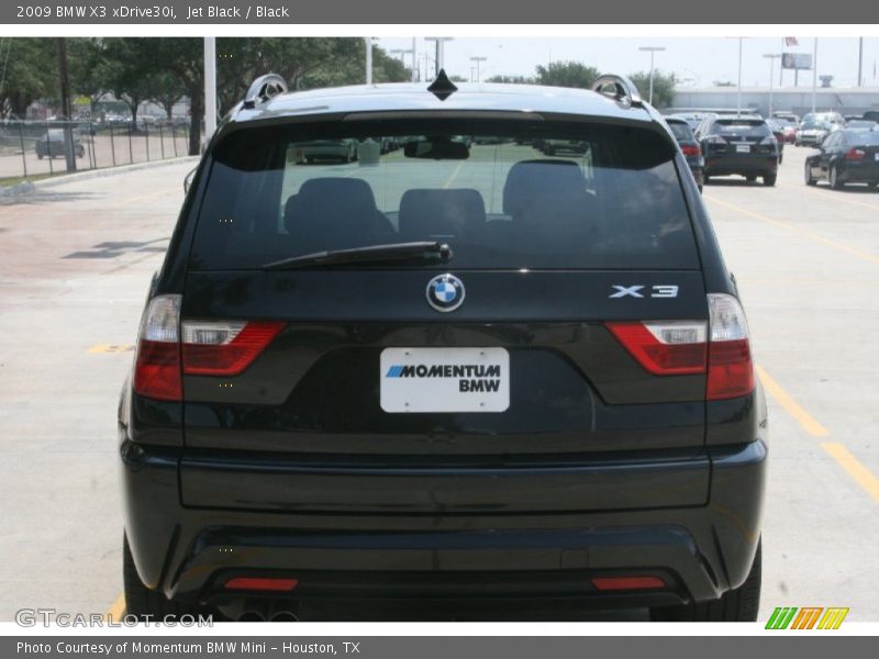 Jet Black / Black 2009 BMW X3 xDrive30i