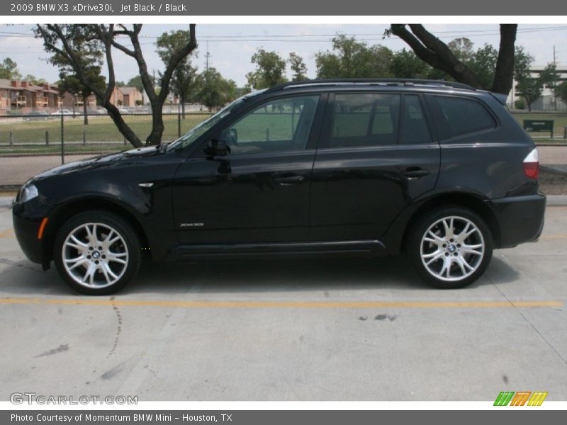 Jet Black / Black 2009 BMW X3 xDrive30i