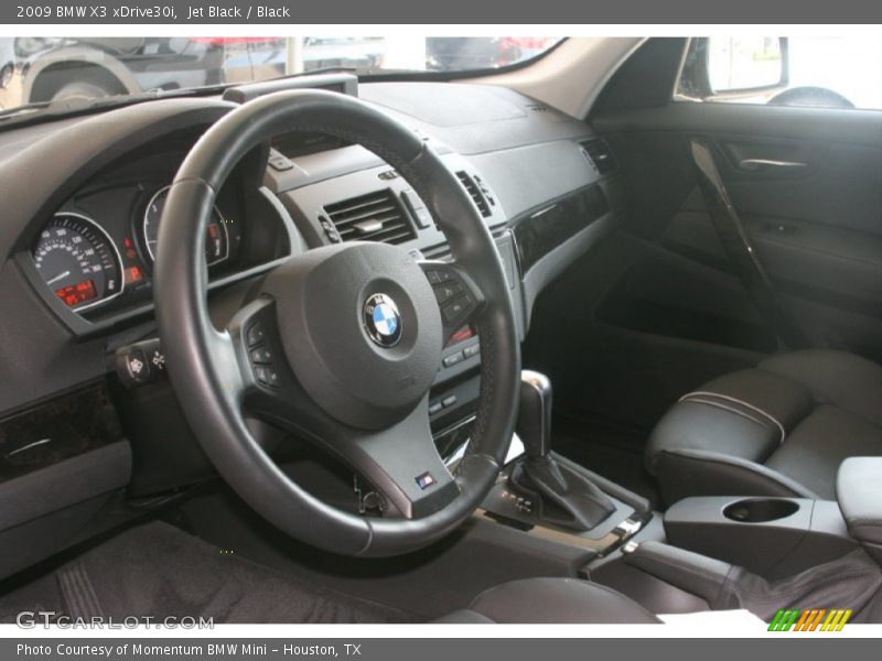 Jet Black / Black 2009 BMW X3 xDrive30i