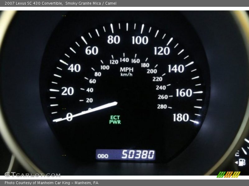 Smoky Granite Mica / Camel 2007 Lexus SC 430 Convertible