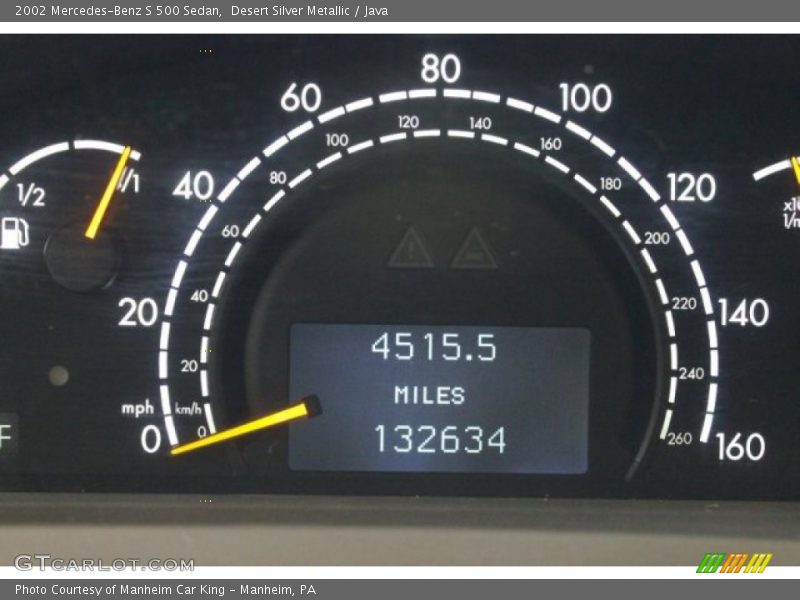 Desert Silver Metallic / Java 2002 Mercedes-Benz S 500 Sedan
