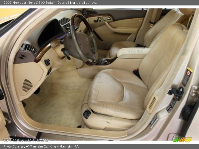 Desert Silver Metallic / Java 2002 Mercedes-Benz S 500 Sedan