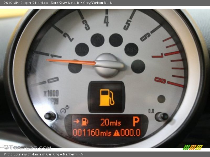 Dark Silver Metallic / Grey/Carbon Black 2010 Mini Cooper S Hardtop