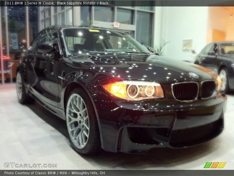 Black Sapphire Metallic / Black 2011 BMW 1 Series M Coupe