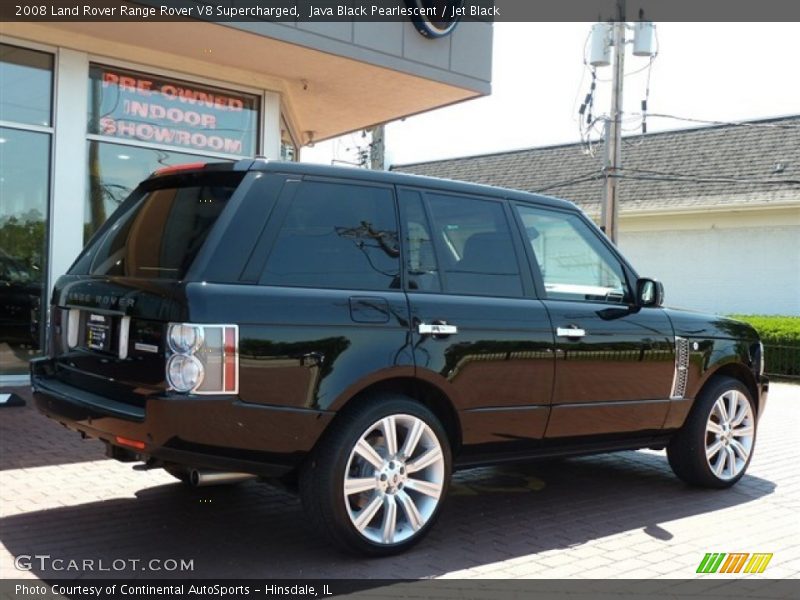 Java Black Pearlescent / Jet Black 2008 Land Rover Range Rover V8 Supercharged