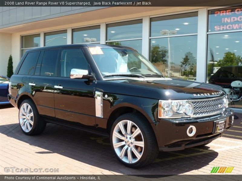Java Black Pearlescent / Jet Black 2008 Land Rover Range Rover V8 Supercharged