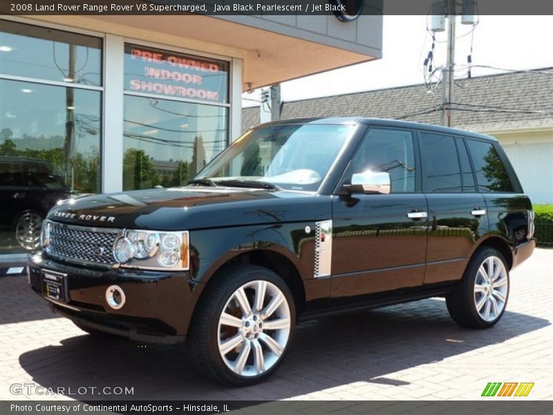 Java Black Pearlescent / Jet Black 2008 Land Rover Range Rover V8 Supercharged