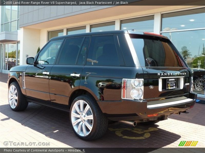 Java Black Pearlescent / Jet Black 2008 Land Rover Range Rover V8 Supercharged