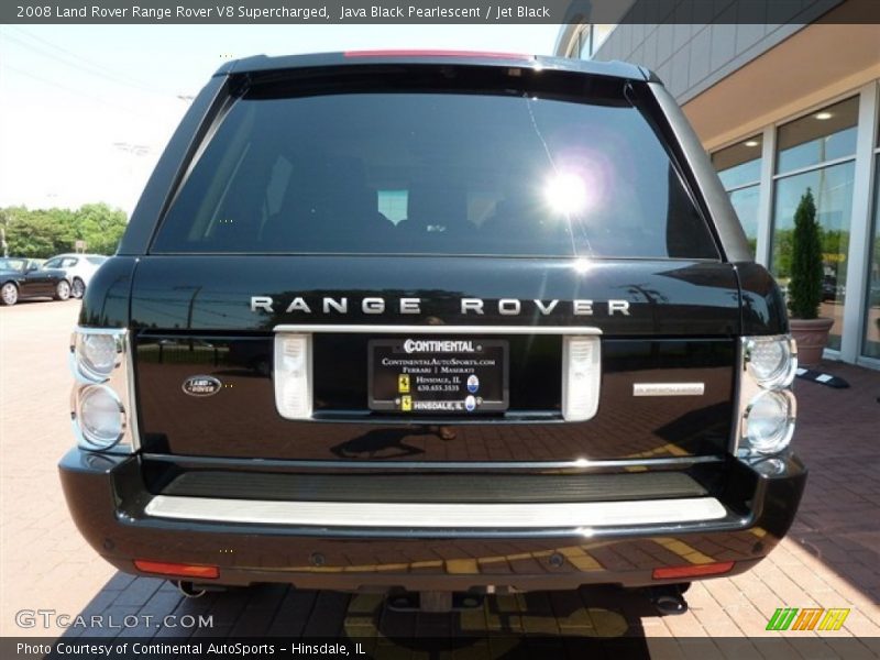 Java Black Pearlescent / Jet Black 2008 Land Rover Range Rover V8 Supercharged