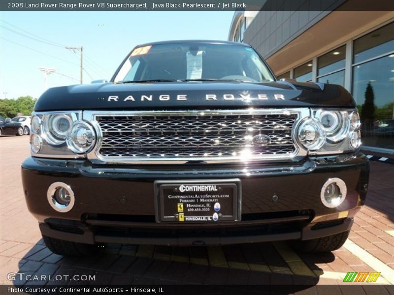 Java Black Pearlescent / Jet Black 2008 Land Rover Range Rover V8 Supercharged