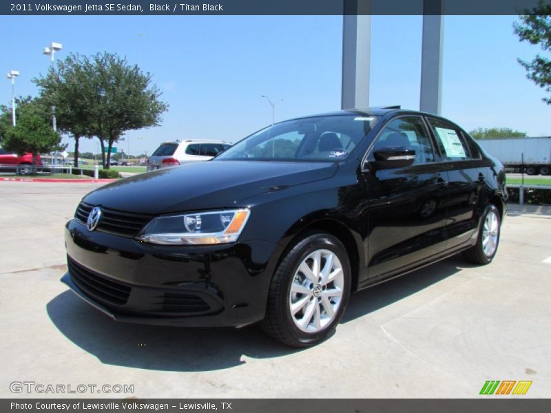 Black / Titan Black 2011 Volkswagen Jetta SE Sedan