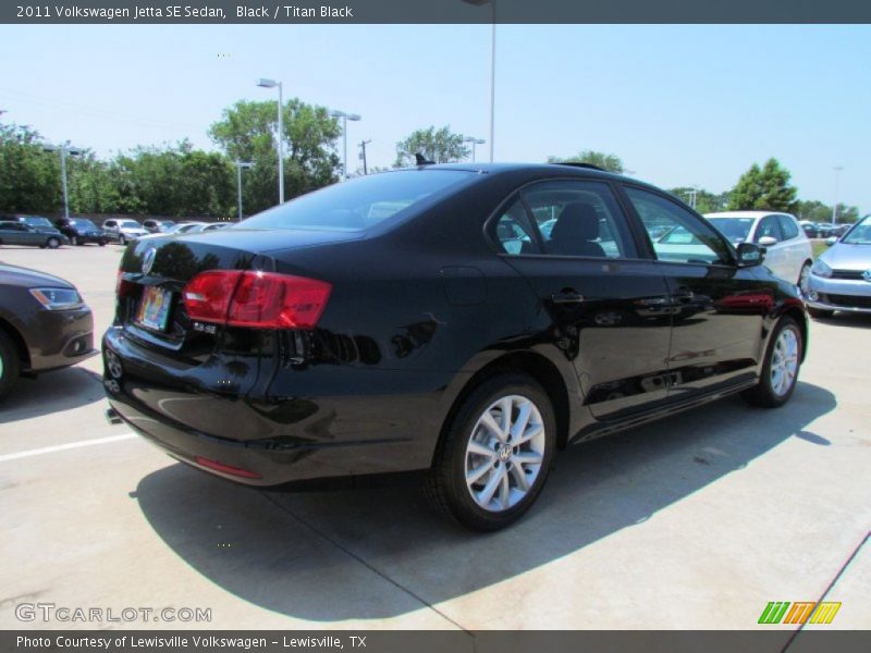 Black / Titan Black 2011 Volkswagen Jetta SE Sedan