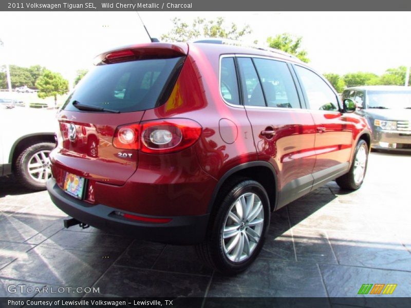 Wild Cherry Metallic / Charcoal 2011 Volkswagen Tiguan SEL