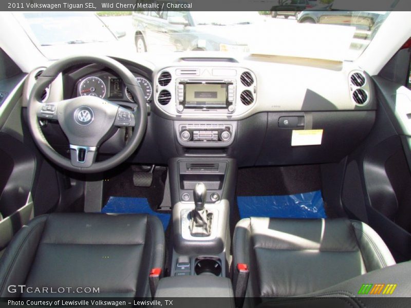 Wild Cherry Metallic / Charcoal 2011 Volkswagen Tiguan SEL