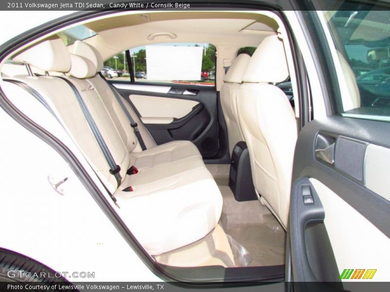 Candy White / Cornsilk Beige 2011 Volkswagen Jetta TDI Sedan