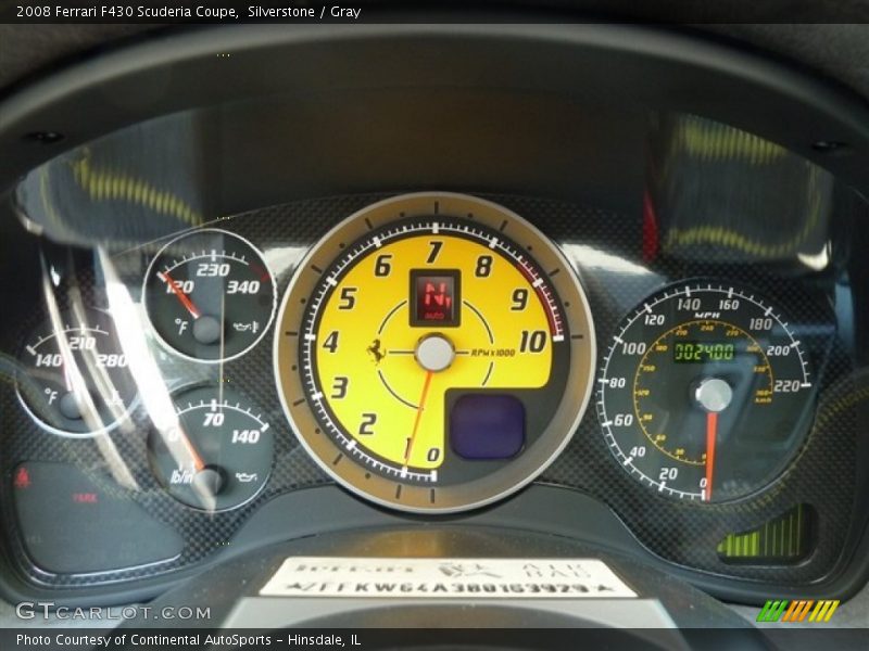  2008 F430 Scuderia Coupe Scuderia Coupe Gauges
