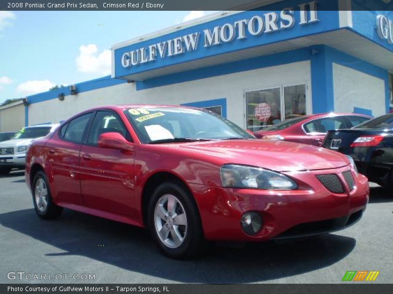 Crimson Red / Ebony 2008 Pontiac Grand Prix Sedan