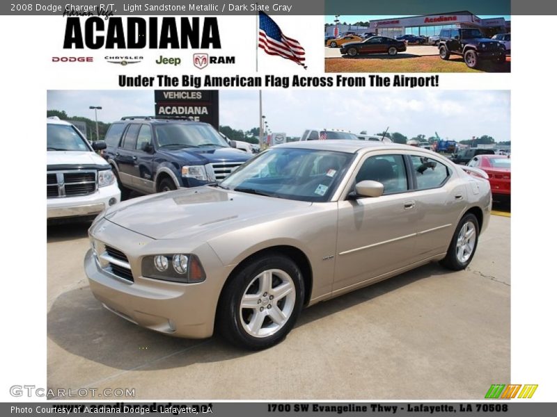 Light Sandstone Metallic / Dark Slate Gray 2008 Dodge Charger R/T