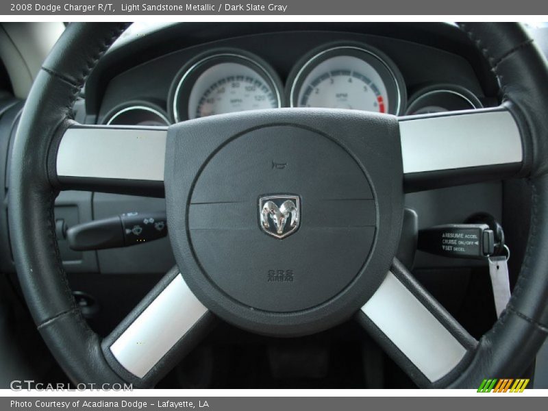 Light Sandstone Metallic / Dark Slate Gray 2008 Dodge Charger R/T