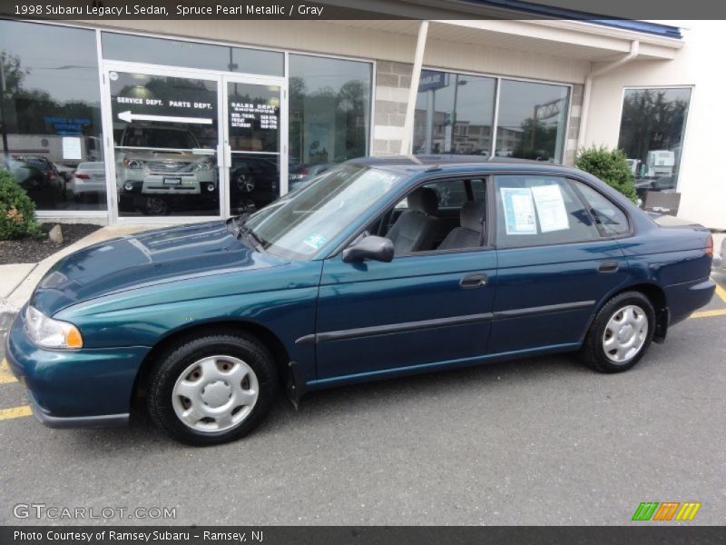 Spruce Pearl Metallic / Gray 1998 Subaru Legacy L Sedan