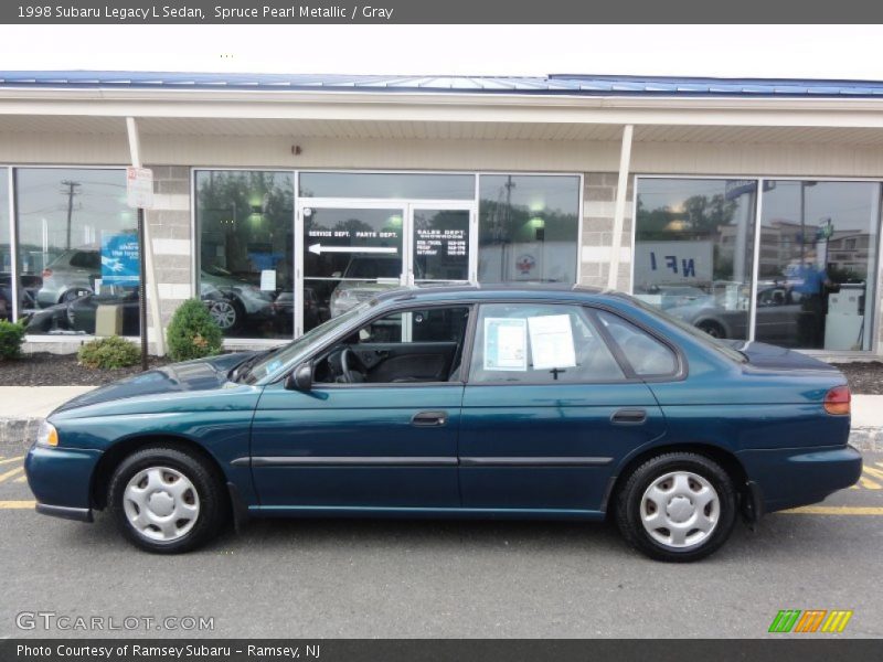 Spruce Pearl Metallic / Gray 1998 Subaru Legacy L Sedan