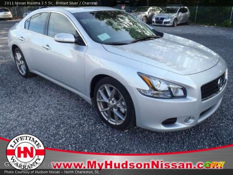 Brilliant Silver / Charcoal 2011 Nissan Maxima 3.5 SV