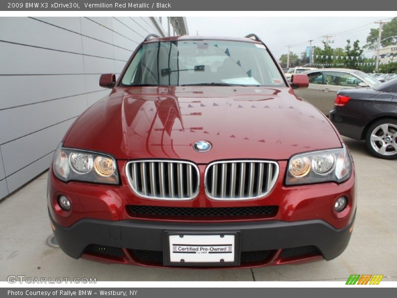 Vermillion Red Metallic / Black 2009 BMW X3 xDrive30i