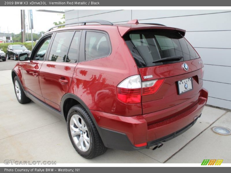 Vermillion Red Metallic / Black 2009 BMW X3 xDrive30i