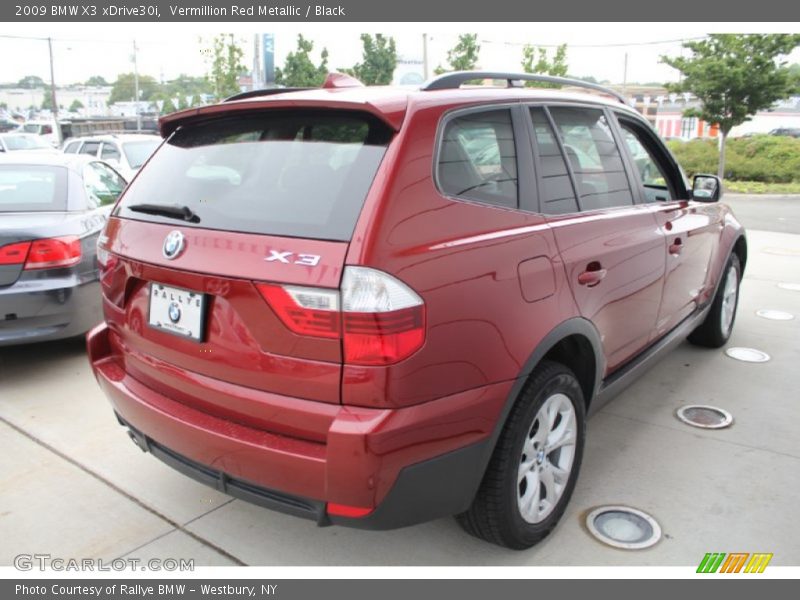 Vermillion Red Metallic / Black 2009 BMW X3 xDrive30i