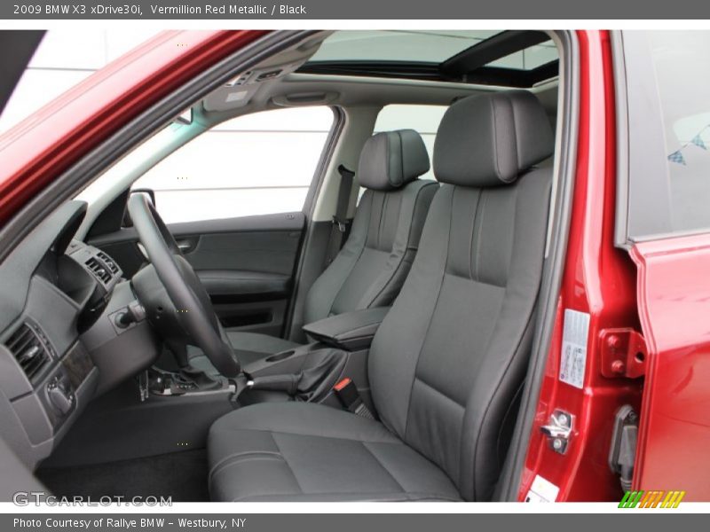 Vermillion Red Metallic / Black 2009 BMW X3 xDrive30i