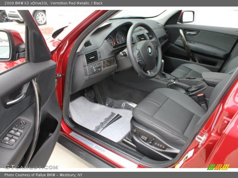 Vermillion Red Metallic / Black 2009 BMW X3 xDrive30i