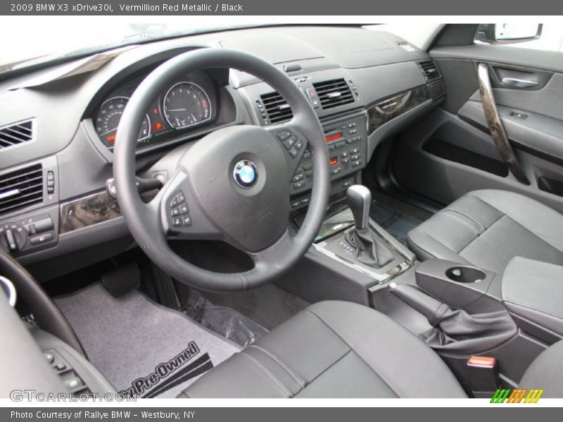 Vermillion Red Metallic / Black 2009 BMW X3 xDrive30i