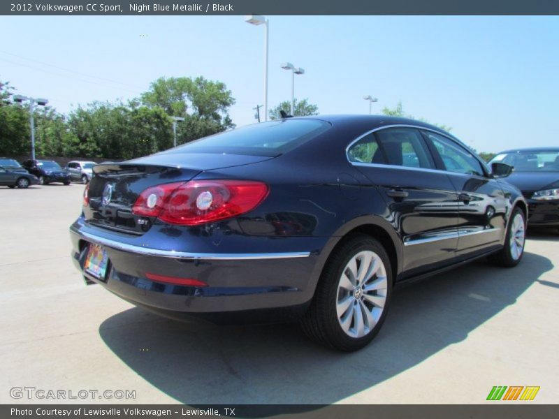 Night Blue Metallic / Black 2012 Volkswagen CC Sport