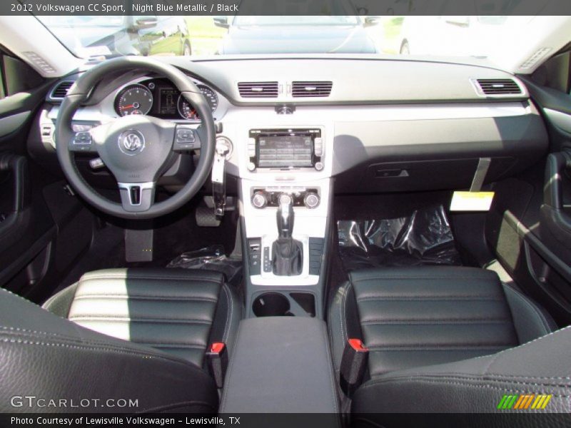 Night Blue Metallic / Black 2012 Volkswagen CC Sport