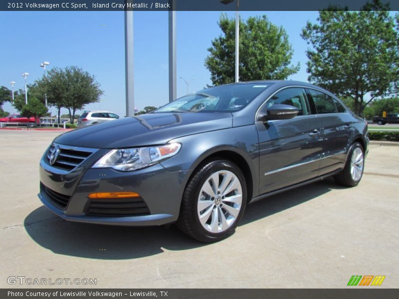 Island Gray Metallic / Black 2012 Volkswagen CC Sport