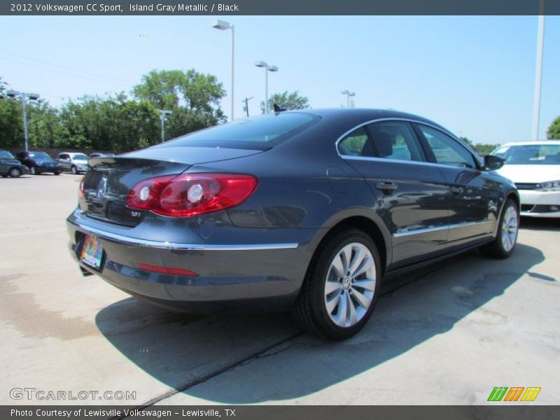 Island Gray Metallic / Black 2012 Volkswagen CC Sport