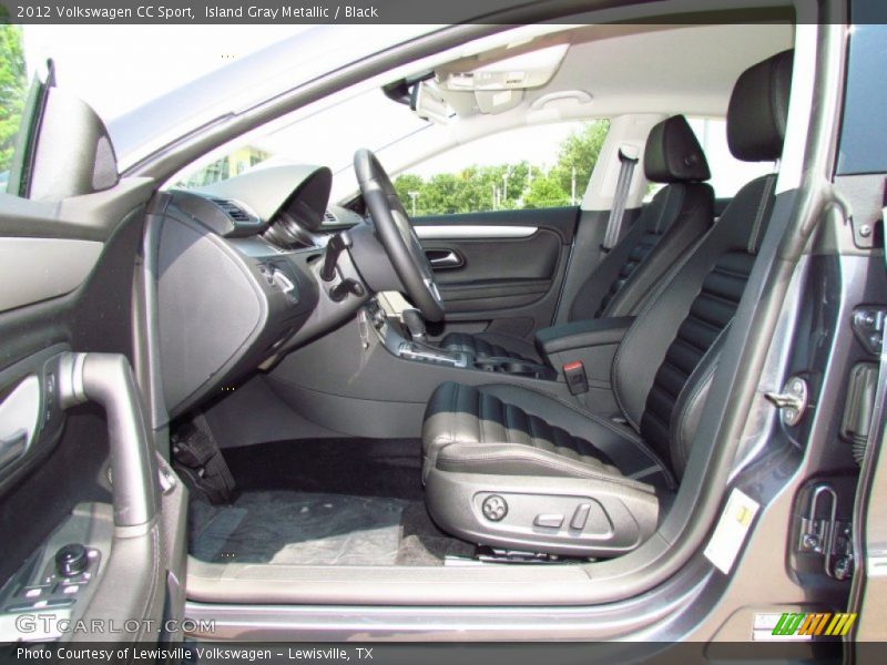 Island Gray Metallic / Black 2012 Volkswagen CC Sport