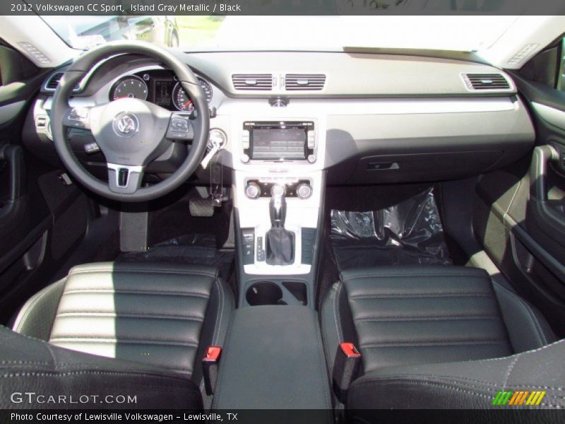 Island Gray Metallic / Black 2012 Volkswagen CC Sport