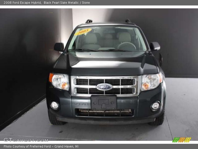 Black Pearl Slate Metallic / Stone 2008 Ford Escape Hybrid