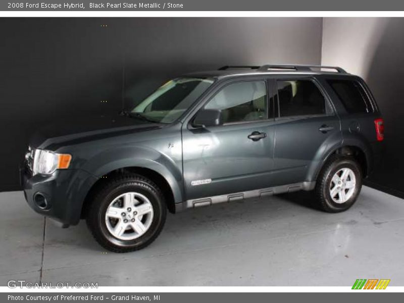 Black Pearl Slate Metallic / Stone 2008 Ford Escape Hybrid