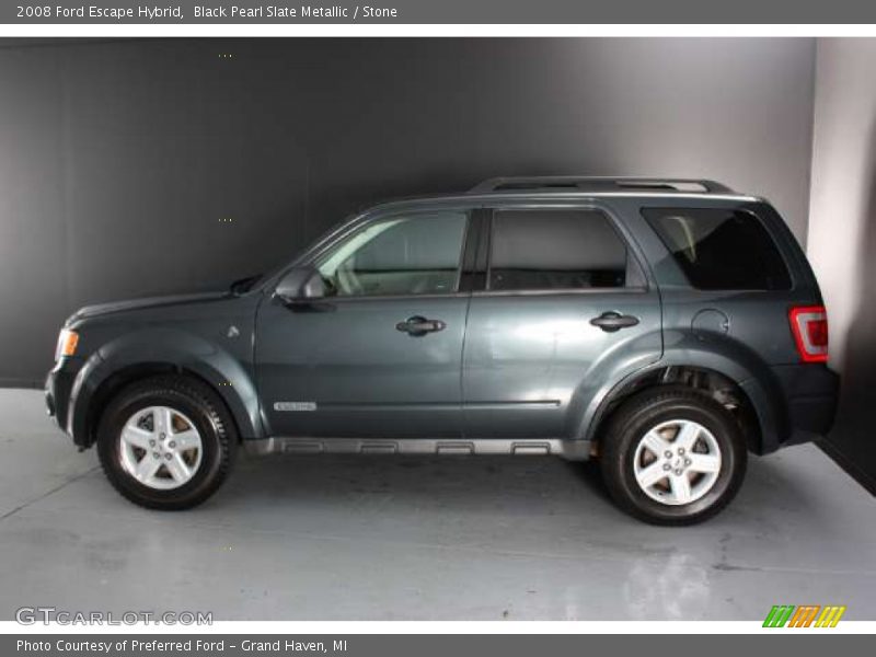 Black Pearl Slate Metallic / Stone 2008 Ford Escape Hybrid