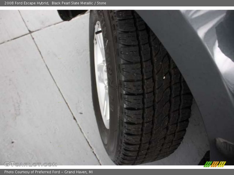 Black Pearl Slate Metallic / Stone 2008 Ford Escape Hybrid