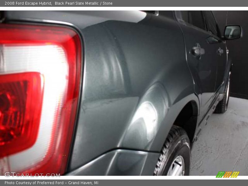 Black Pearl Slate Metallic / Stone 2008 Ford Escape Hybrid
