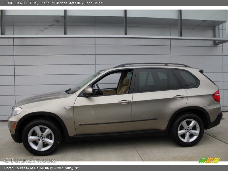 Platinum Bronze Metallic / Sand Beige 2008 BMW X5 3.0si
